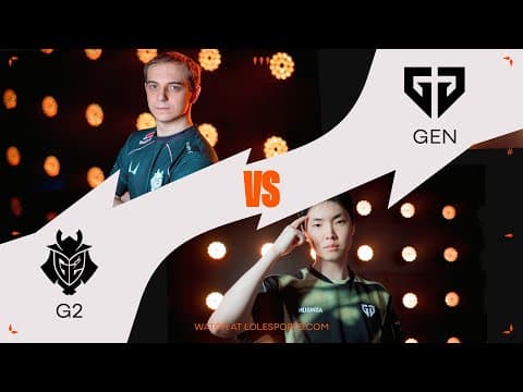 G2 vs. GEN - FIRST STAND 2026 - KNOCKOUTS STAGE