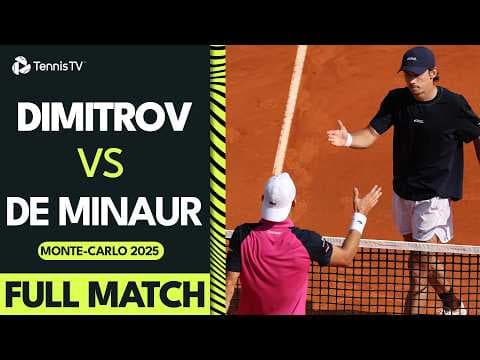 When De Minaur RACED Past Grigor Dimitrov 😨 | FULL Monte-Carlo 2025 Quarter-Final