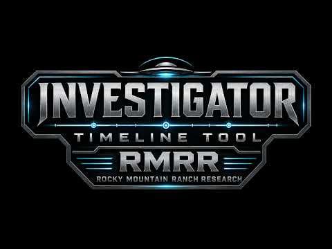 MUFON Presents The Rocky Mountain Ranch Research Investigator Timeline Tool in the MUFON.COM Store!