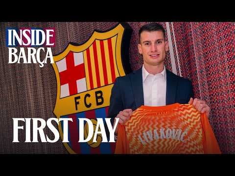 💥DOMINIK LIVAKOVIC: HIS FIRST DAY AT FC BARCELONA 🔵🔴💥