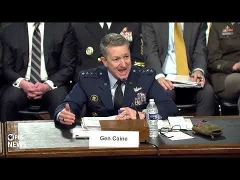 WATCH: Caine makes opening statement in hearing about Trump's defense budget request