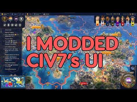 I vibe coded a new UI for Civ 7