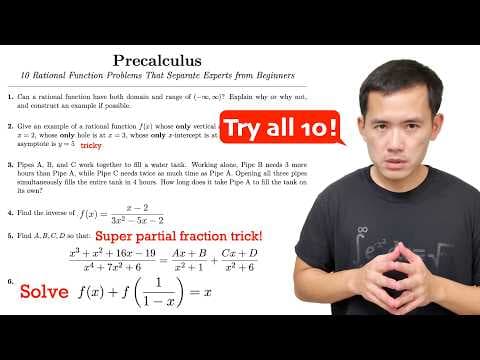 10 Rational Function Problems That Separate Experts from Beginners
