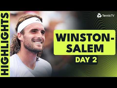 Tsitsipas Battles Brooksby; Cruz Hewitt & Comesana in Action | Winston-Salem 2026 Day 2 Highlights