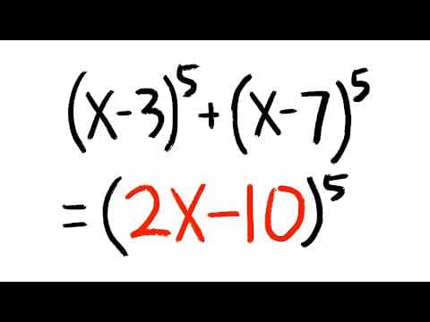Most people don’t see the trick of solving g this quintic equation