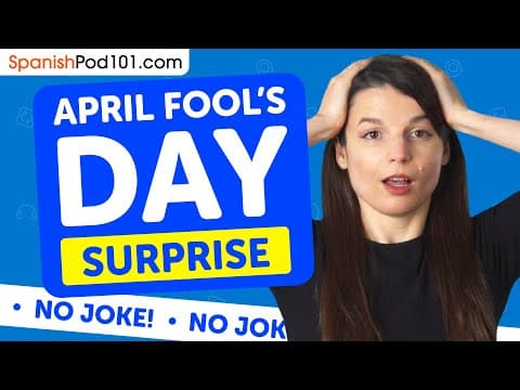 No Joke: Get 50 PDF Lessons to Learn Spanish for FREE!