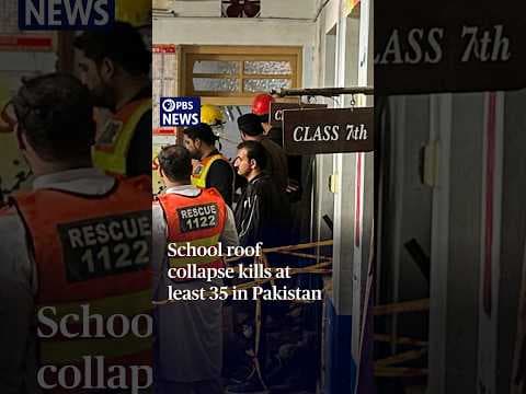 School roof collapse kills at least 35 in Pakistan