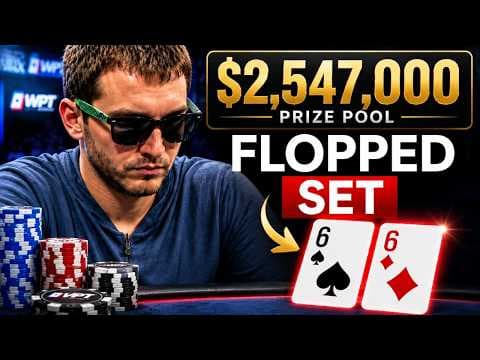 $2,547,000 Prize Pool and His ACE QUEEN Runs Into a Flopped Set