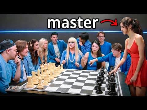 10 People vs 1 Chess Master