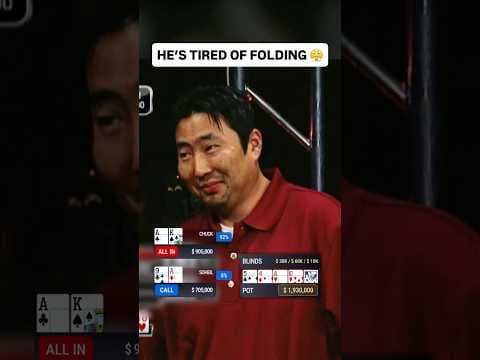Why Did He CALL IT OFF?! 🤨 #poker #casino #pokerhands