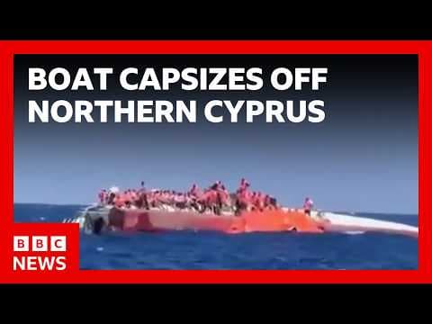 Seven killed and 23 missing after boat capsizes off northern Cyprus | BBC News