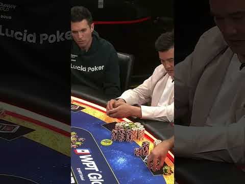ACE-KING on Hustler #poker #shorts