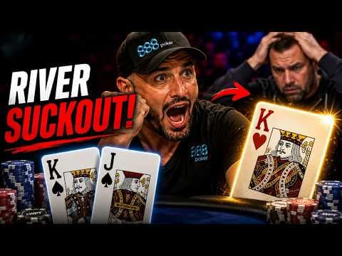 $381,500 Win DENIED by a KING on the River at WPT Final Table