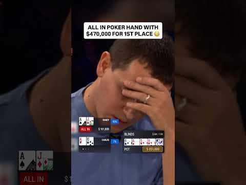 Can He FIND A WAY To WIN?! 😬 #poker #casino #pokerhands