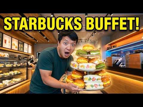 There's an All You Can Eat STARBUCKS BUFFET in Tokyo Japan | Was it Worth it?