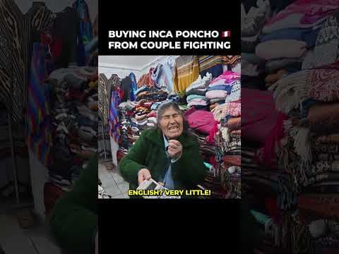Buying Poncho from couple fighting π΅πͺ