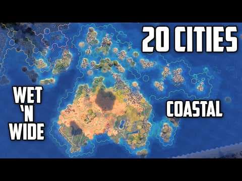 I built a Wet and Wide Coastal Empire of 20 Cities in Civ 7 - Ibn Battuta Tonga
