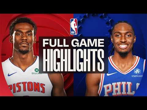 PISTONS at 76ERS | FULL GAME HIGHLIGHTS | April 4, 2026