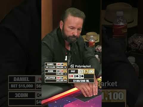 3 Coin gets Daniel Negreanu in a HUGE pot👌🤑