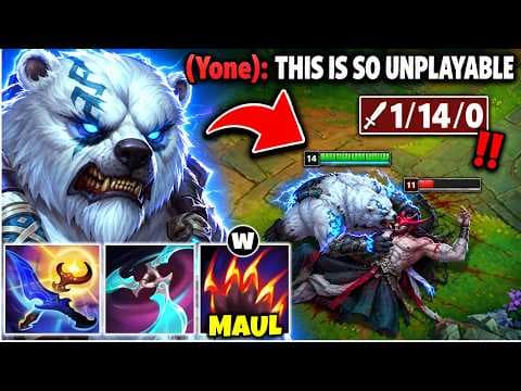 I MADE THIS COCKY YONE GO 1/14 WITH THIS OP VOLIBEAR BUILD! (INSANE TOP GAP)