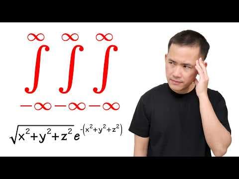 My first triple improper integral via spherical coordinates