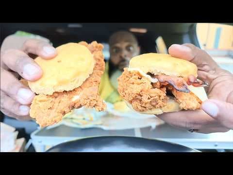 Popeyes New Honey Chicken Biscuits Review