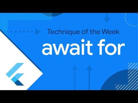 await for (Technique of the Week)