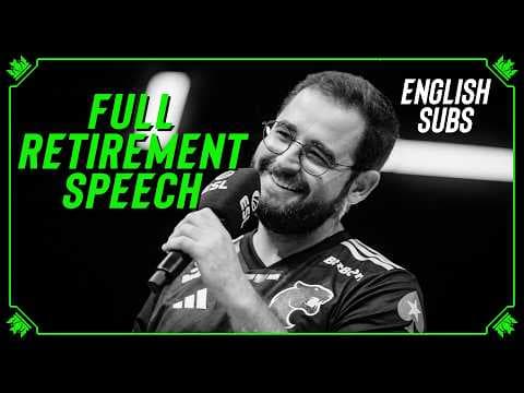 FalleN's FULL Retirement Speech (English Subtitles)