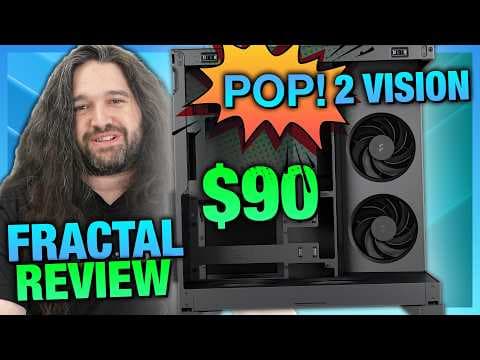 $90 Fractal Pop 2 Vision Case Review & Benchmarks: Cable Management, Thermals, Build Quality