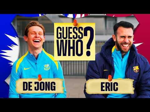 FRENKIE DE JONG & ERIC GARCIA PLAY... GUESS WHO?? | FC Barcelona 👀🔵🔴