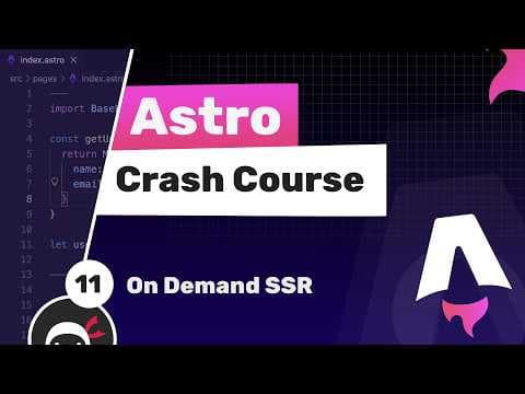 Astro Crash Course #11 - Server Side Rendering