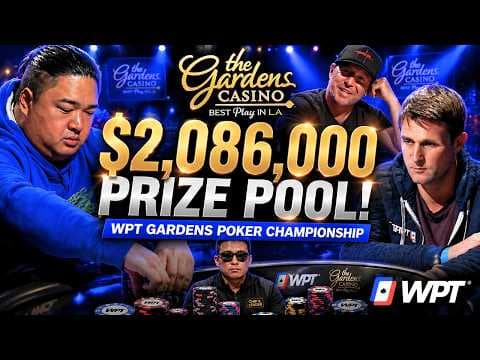 $2,086,000 Prize Pool at the WPT Gardens Poker Championship