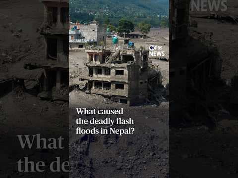 What caused the deadly flash floods in Nepal?