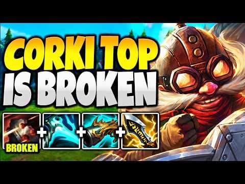WHY CORKI TOP MIGHT ACTUALLY BE BROKEN RIGHT NOW! (INSANE ON HIT CRITS)