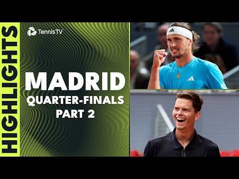 Zverev Faces Cobolli; Ruud Battles Blockx! | Madrid 2026 Quarter-Finals Highlights