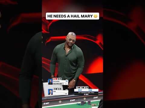 NFL Legend ALL IN at WPT SHRPS Final Table 😱 #poker #casino #pokerhands