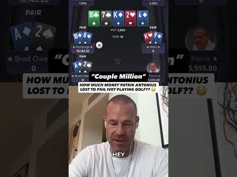 He Lost MILLIONS to Phil Ivey 😱⛳️ #poker #philivey