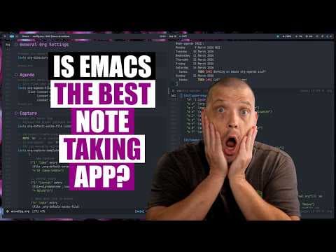 Taking Notes With Emacs Org Mode (It's Easy!)