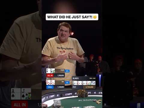 Poker Player Makes CRAZY Statement at Final Table 🤣 #poker #casino #pokerhands