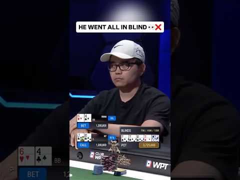 ALL IN BLIND at $360,000 WPT Final Table 😵💫 #poker #casino #pokerhands