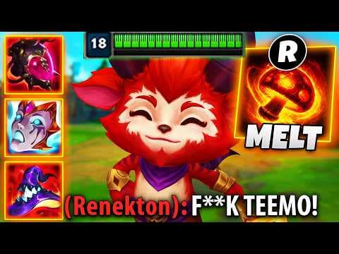 THE PERFECT TEEMO GAME MAKES THE ENEMIES LOSE THEIR MINDS