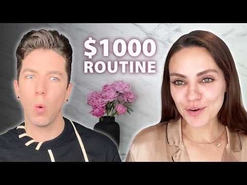 Reacting to Mila Kunis's BOUGIE Skin Care Routine π°