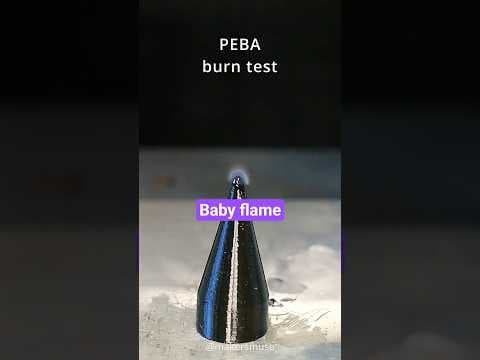 PEBA burn test