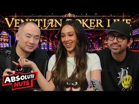 Absolute Nuts on Venetian Poker LIVE! | $10/$25 No-Limit Hold'em Crazy Cash Game!