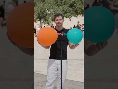 What happens to these balloons when you open the valve?