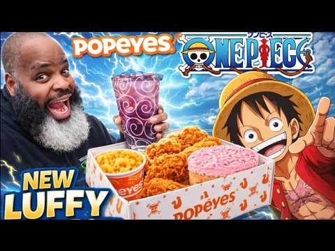 NEW Popeyes One Piece | Luffy Bento Box Review!