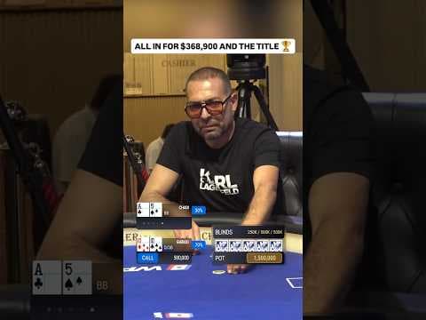 CRAZY RUNOUT Heads-Up for the WPT Cyprus Championship 😵 #poker #casino #pokerhands
