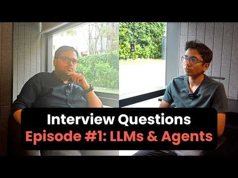 AI Interview Questions #1 - LLMs vs. Agents with @aloo_explains