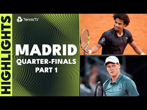 Sinner Takes On Jodar; Fils vs Lehecka Rematch! | Madrid 2026 Quarter-Finals Highlights