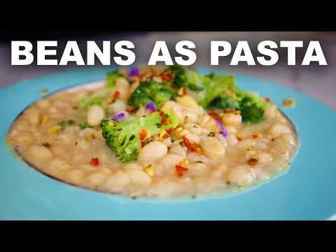 Cacio e pepe beans and broccoli